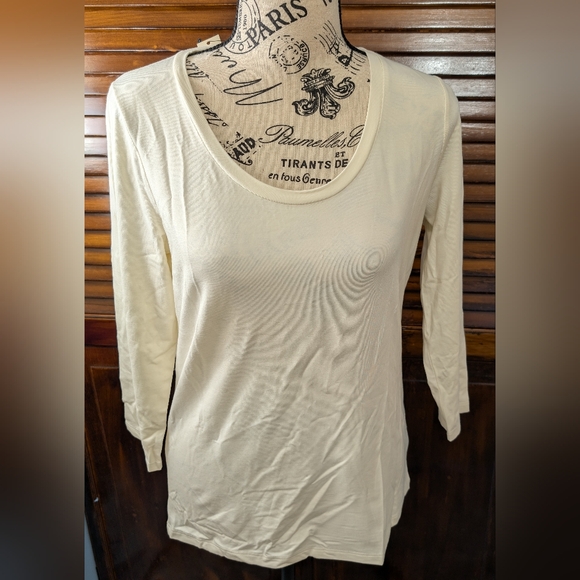 NWT Talbot's Quarter Sleeve Top - Picture 2 of 14